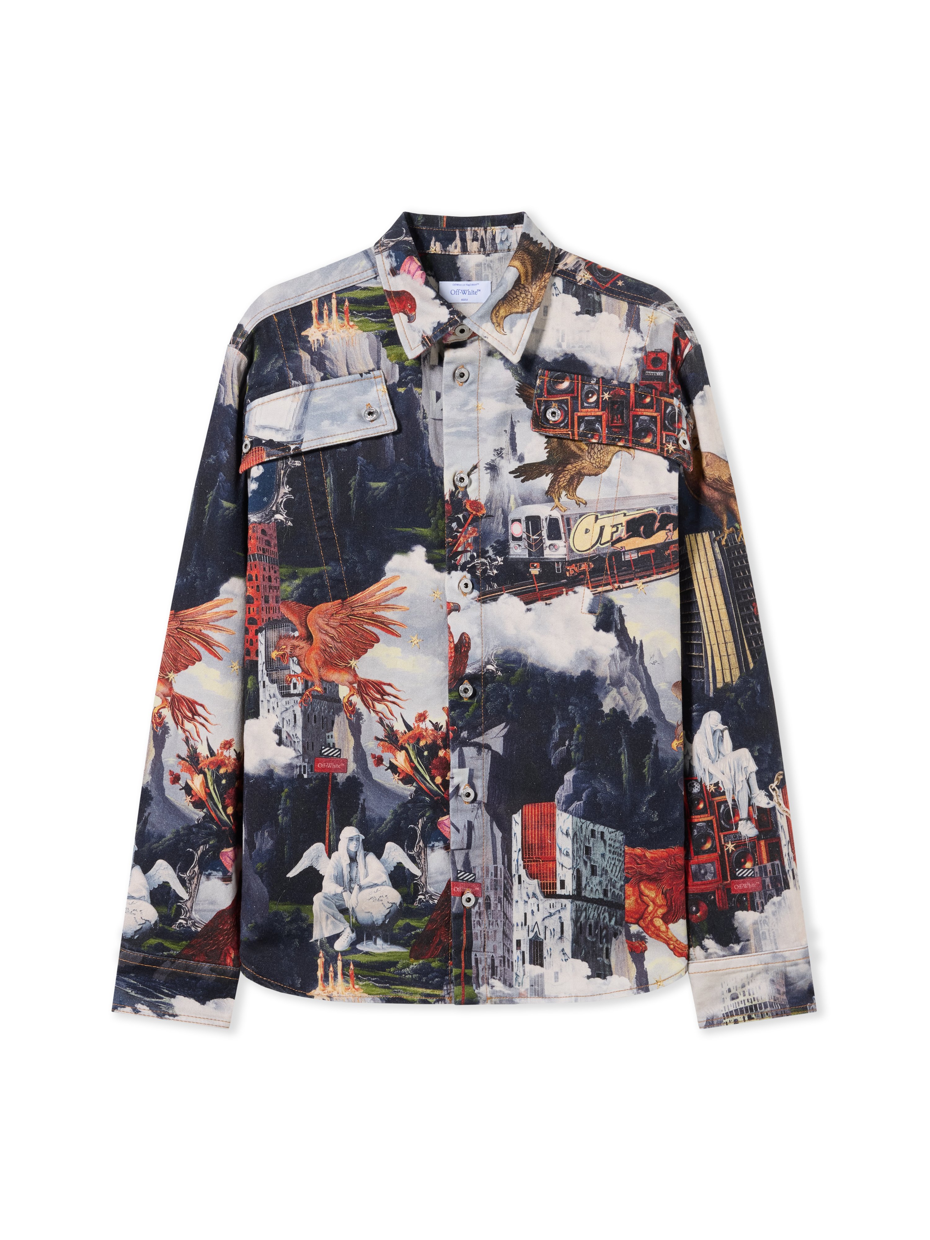 World Paint Milit Shirt - Male Jeans Dusty Blue