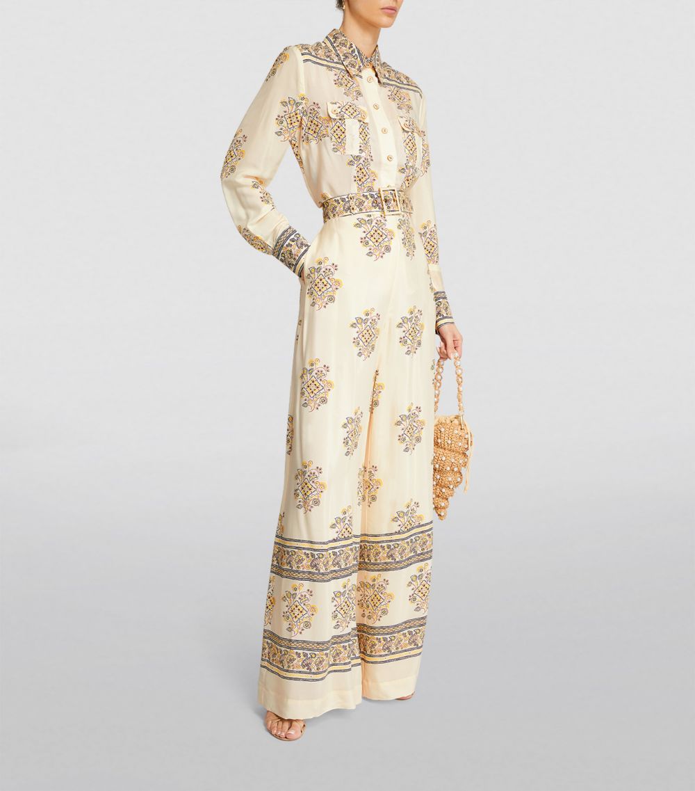 Silk-Blend Printed Shirt