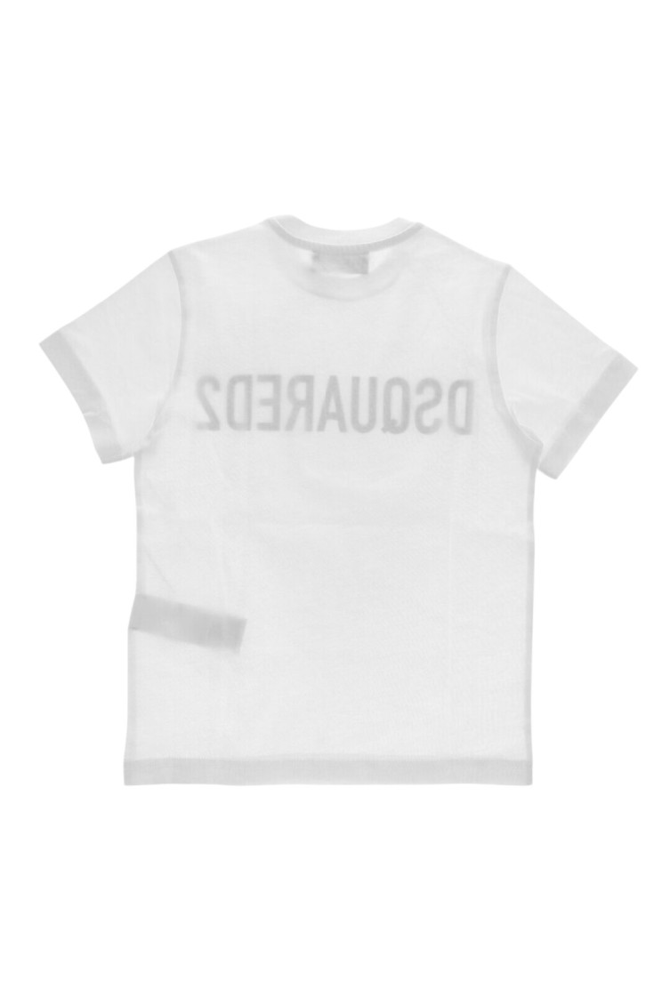 Boys White Regular T-Shirt
