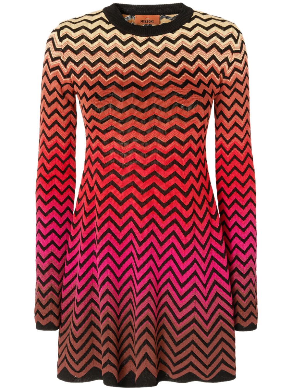 Zigzag mini dress - Pink