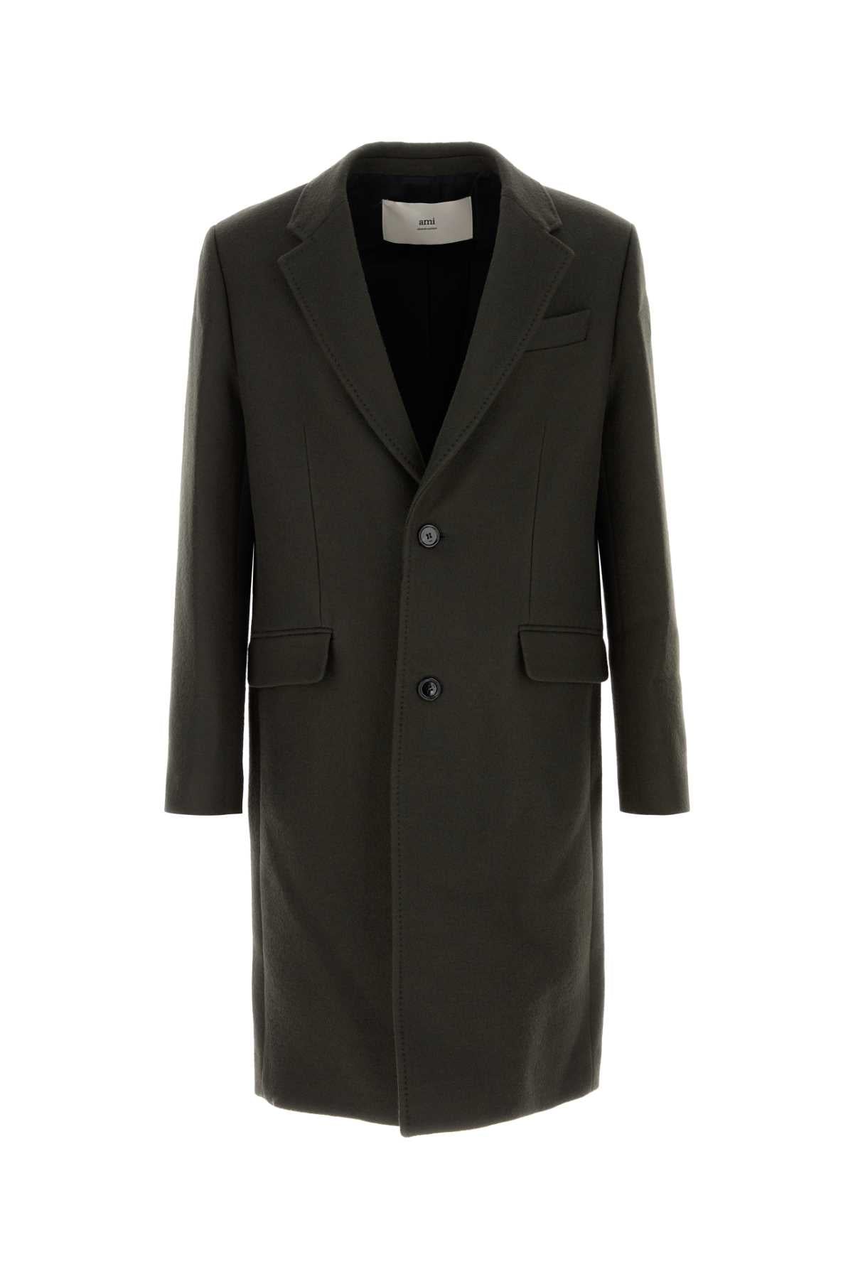 Virgin Wool Coat — Gray