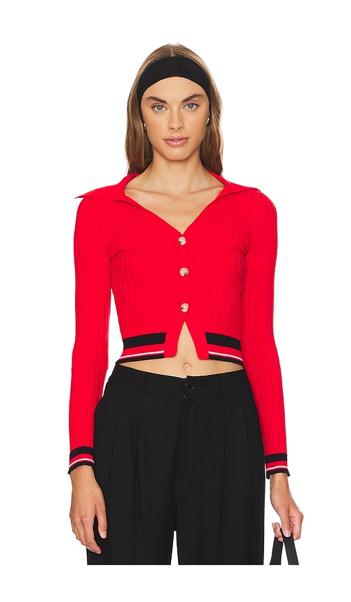 MORE TO COME Keegan Cardigan in Red. - L also in