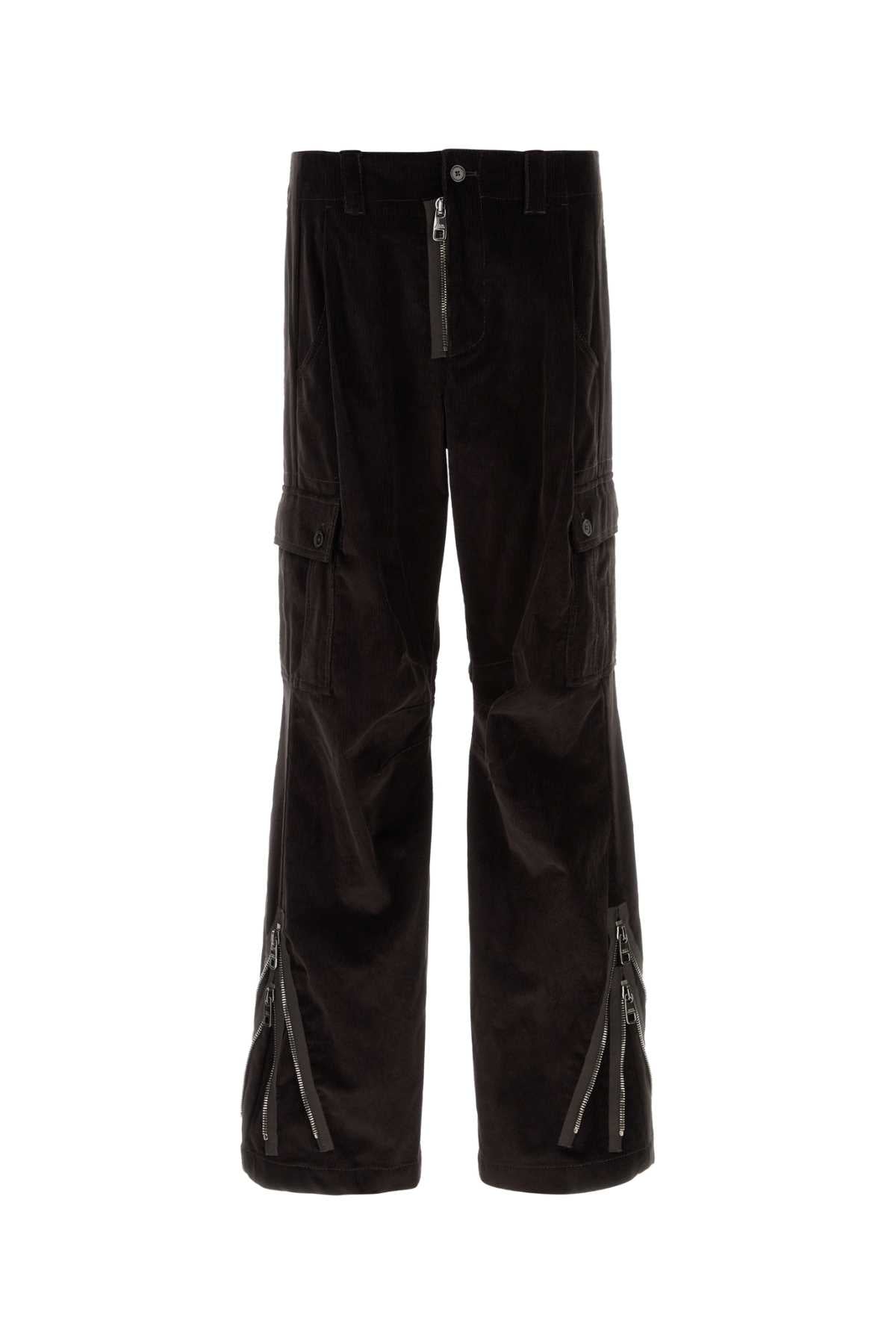 Corduroy Cargo Cargo Pants — Brown