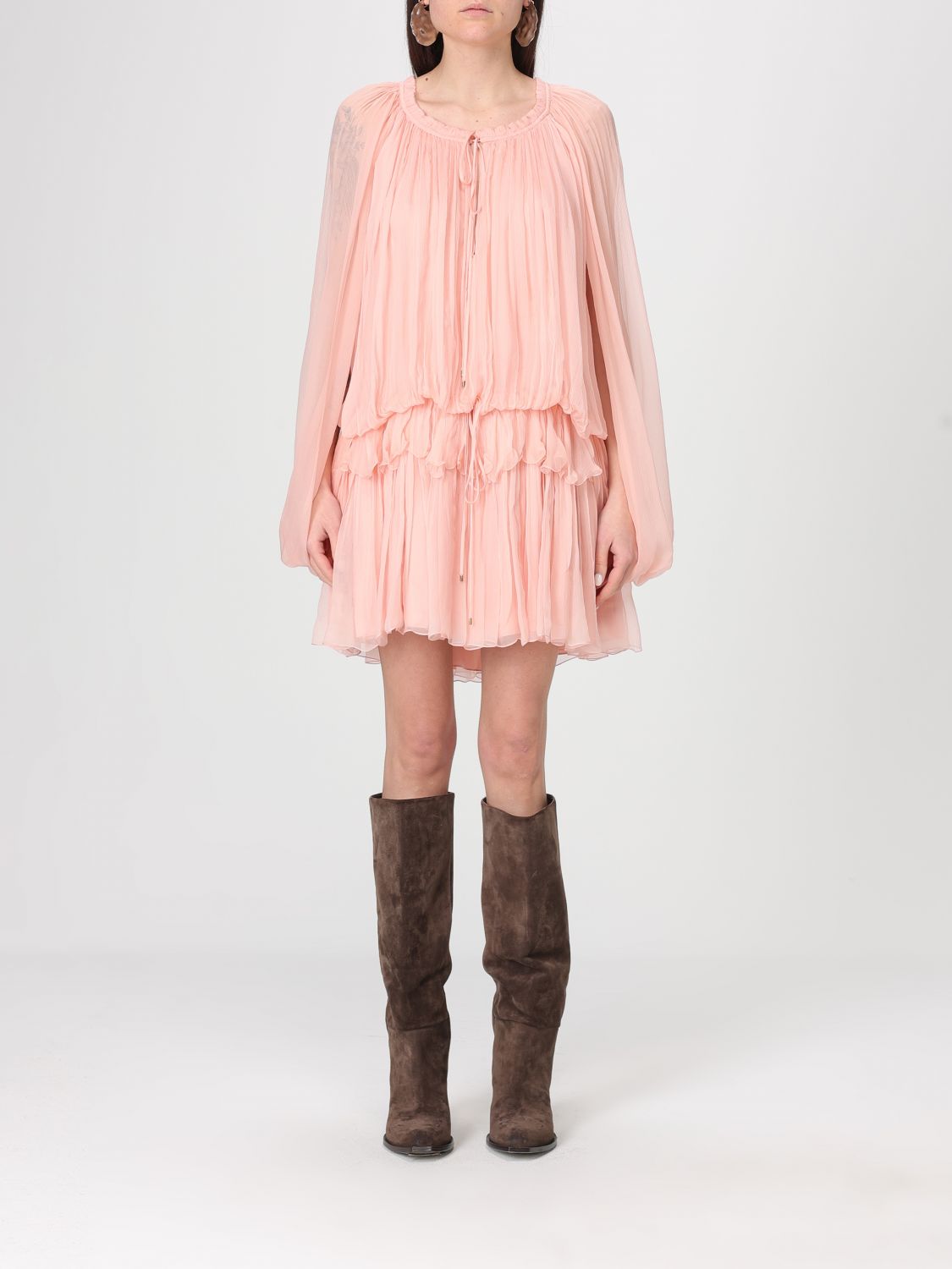 Dress CHLOÉ Woman color Pink