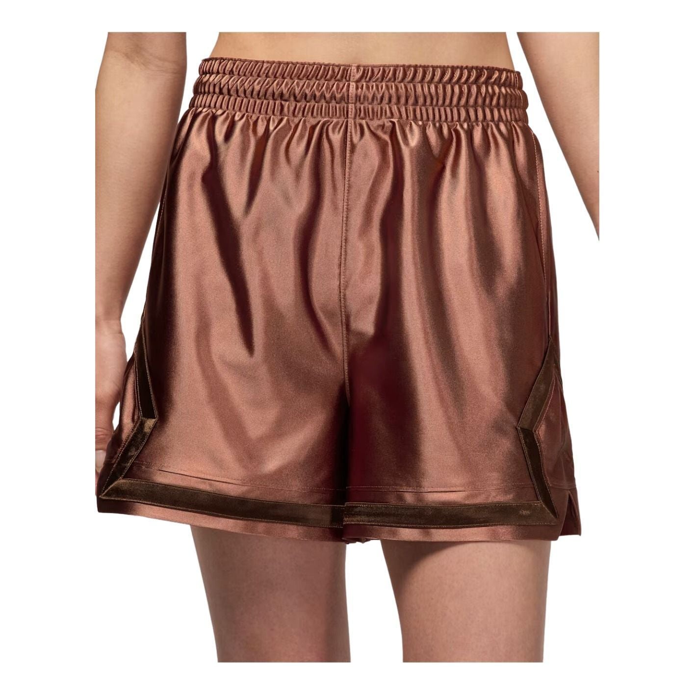 (WMNS) Air Sports Dri-FIT 10cm Diamond Shorts 'Red Bark Cocoa Wow'