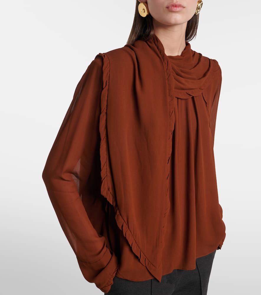Sheer Twist georgette blouse