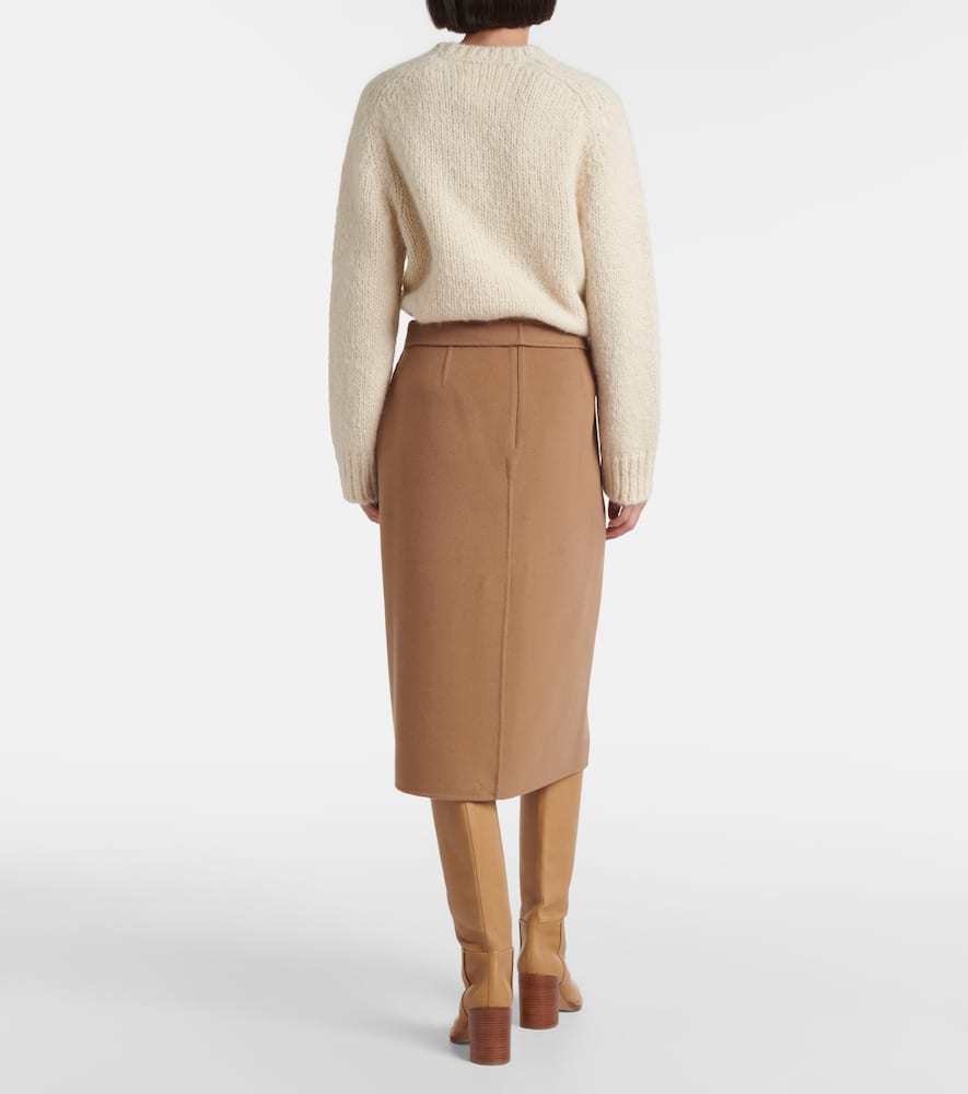 'S Max Mara Alec belted wool midi skirt