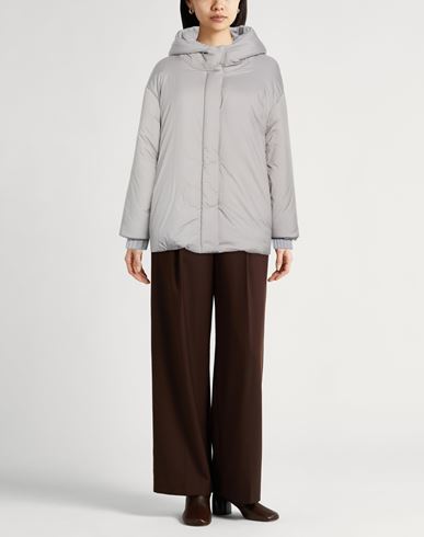 Woman Puffer Light grey Size 4 Polyamide