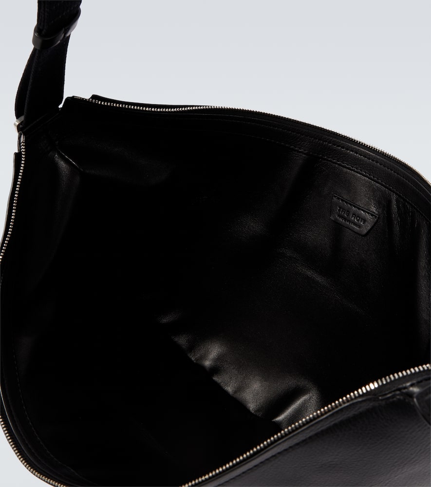 Crescent leather crossbody bag