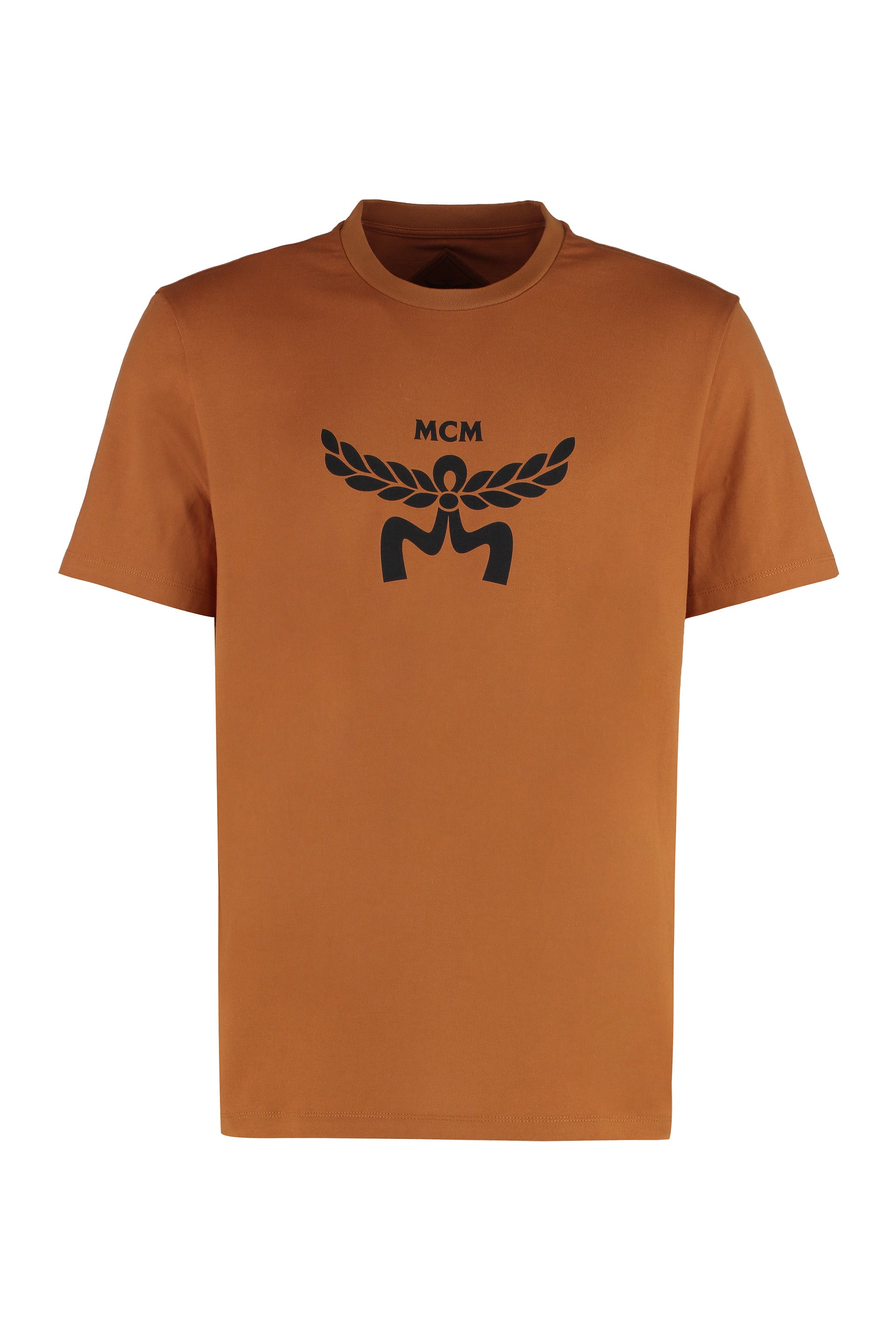 Cotton Ribbed Neck T-shirt