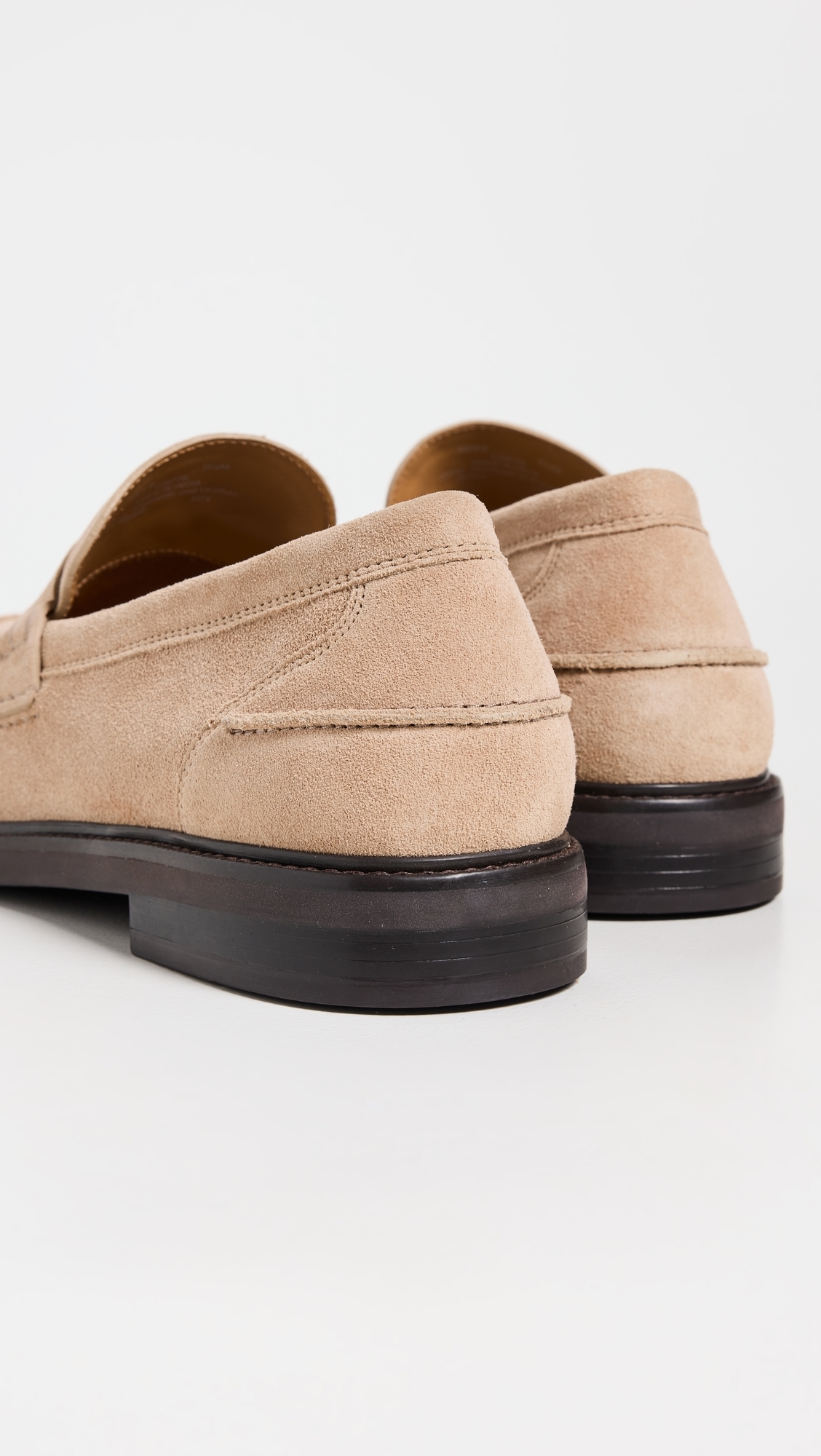 Pinch Prep Penny Loafers Ch Birch Beige Suede/Ch Dark