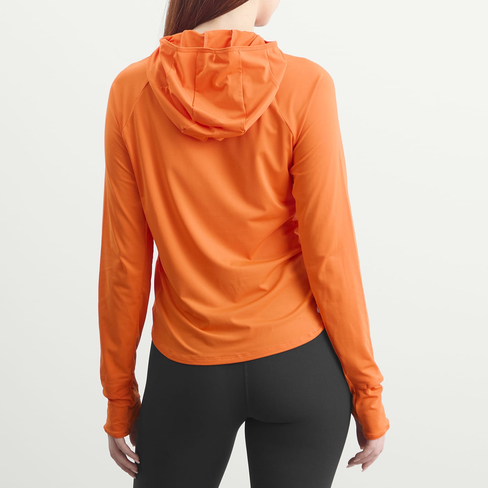 Women's ACG Trail UV Hooded Mid Layer Fleece Safety Orange/Summit White