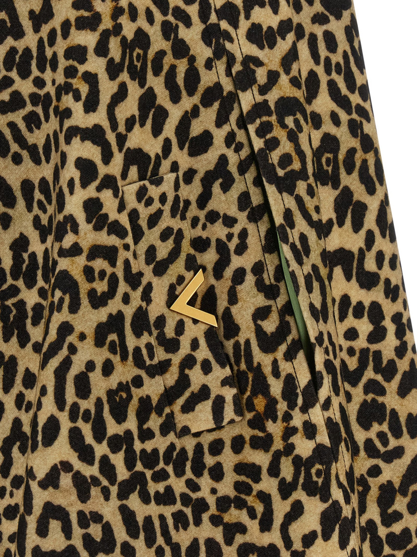 Cape In Animalier Cloth Capes Brown