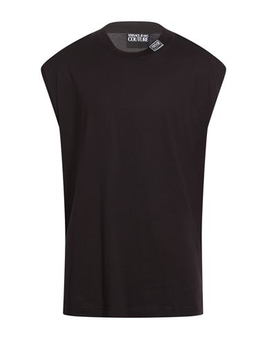 Man Tank top Black Size L Cotton