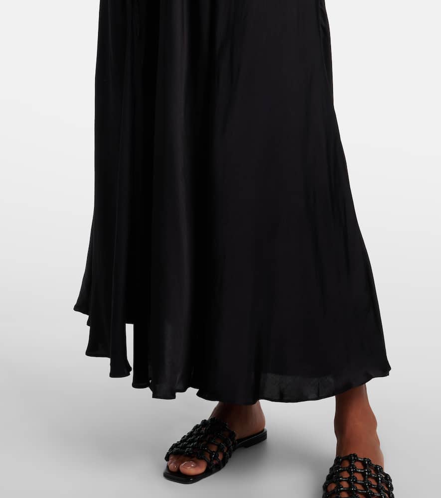 Halterneck maxi dress