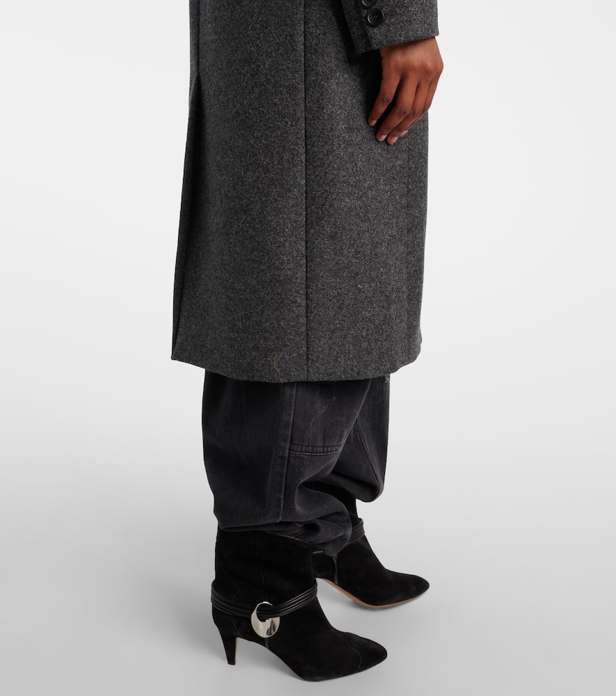 Irene double-breasted virgin wool coat