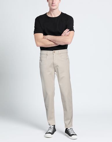 Pence Man Jeans Cream Size 30 Cotton, Elastane