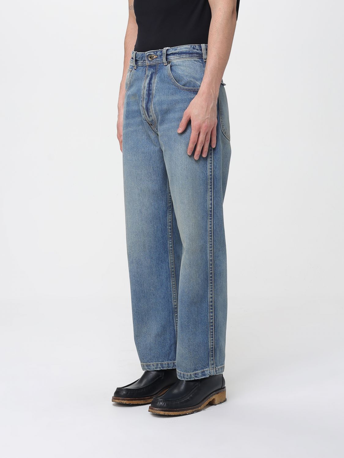 Pants Men color Denim