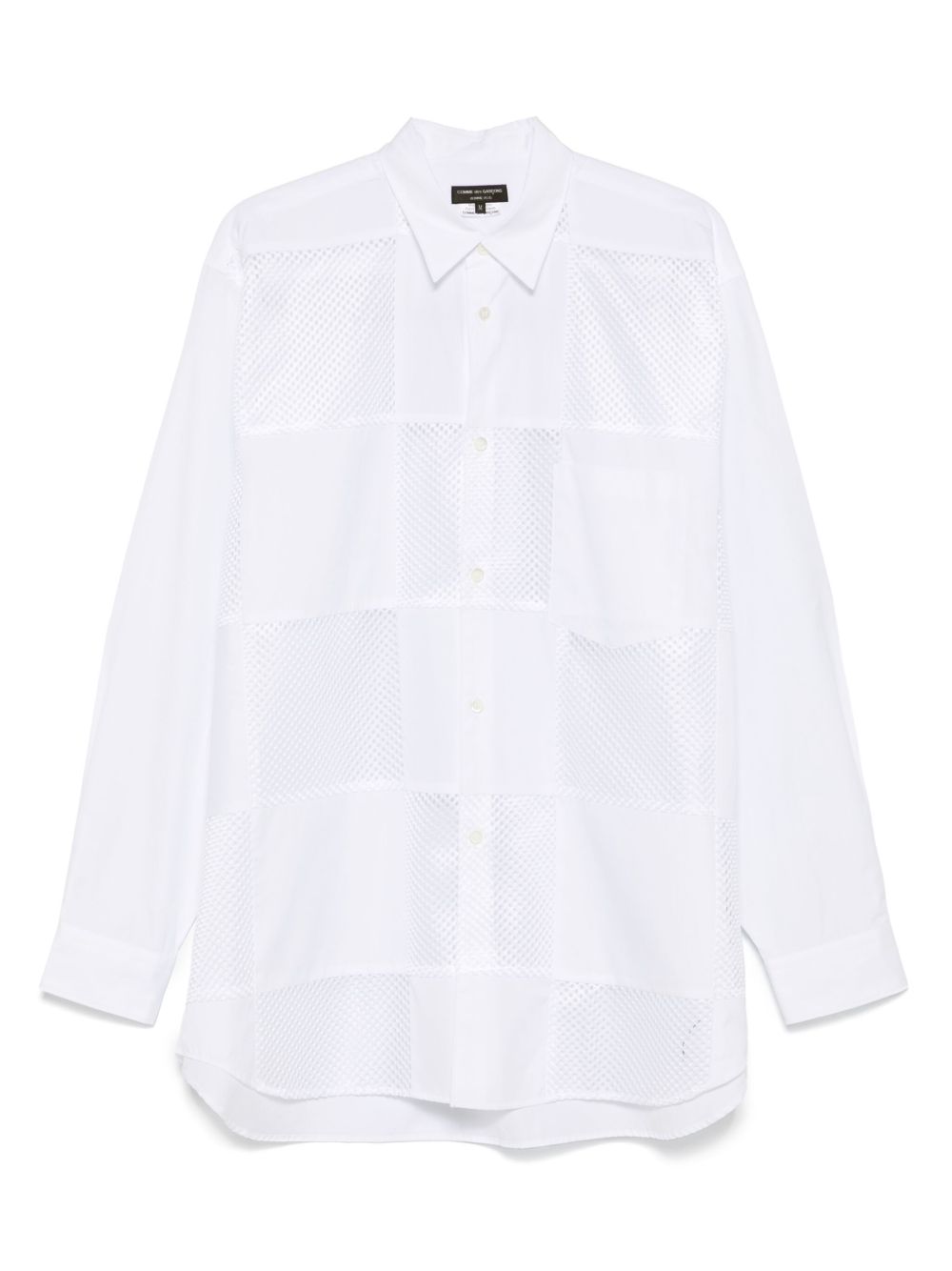 Comme des Garçons Homme Plus check-pattern shirt - 2 WHITE X WHITE