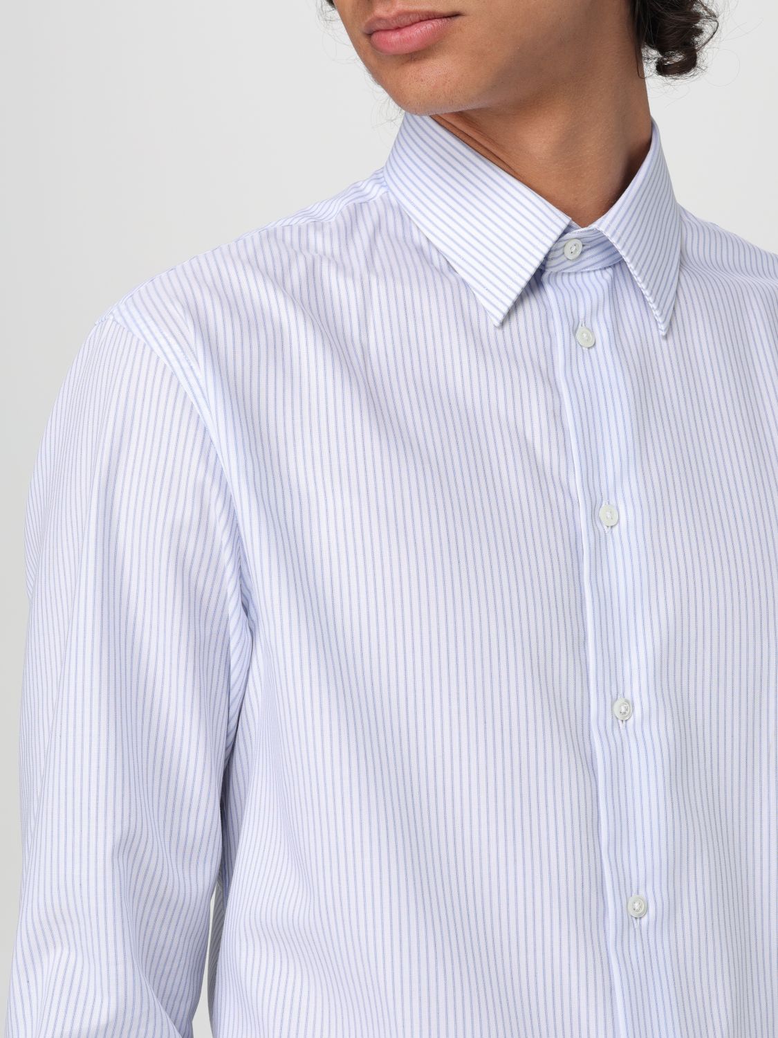 Shirt Men color Gnawed Blue