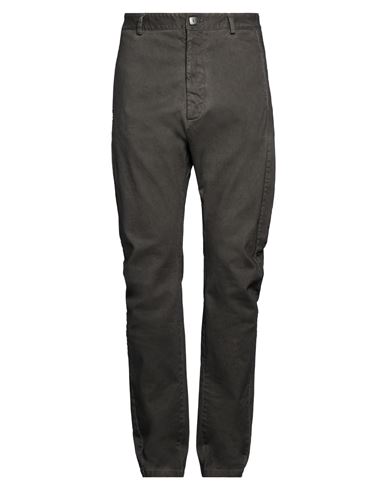 Man Pants Black Size L Cotton, Elastane