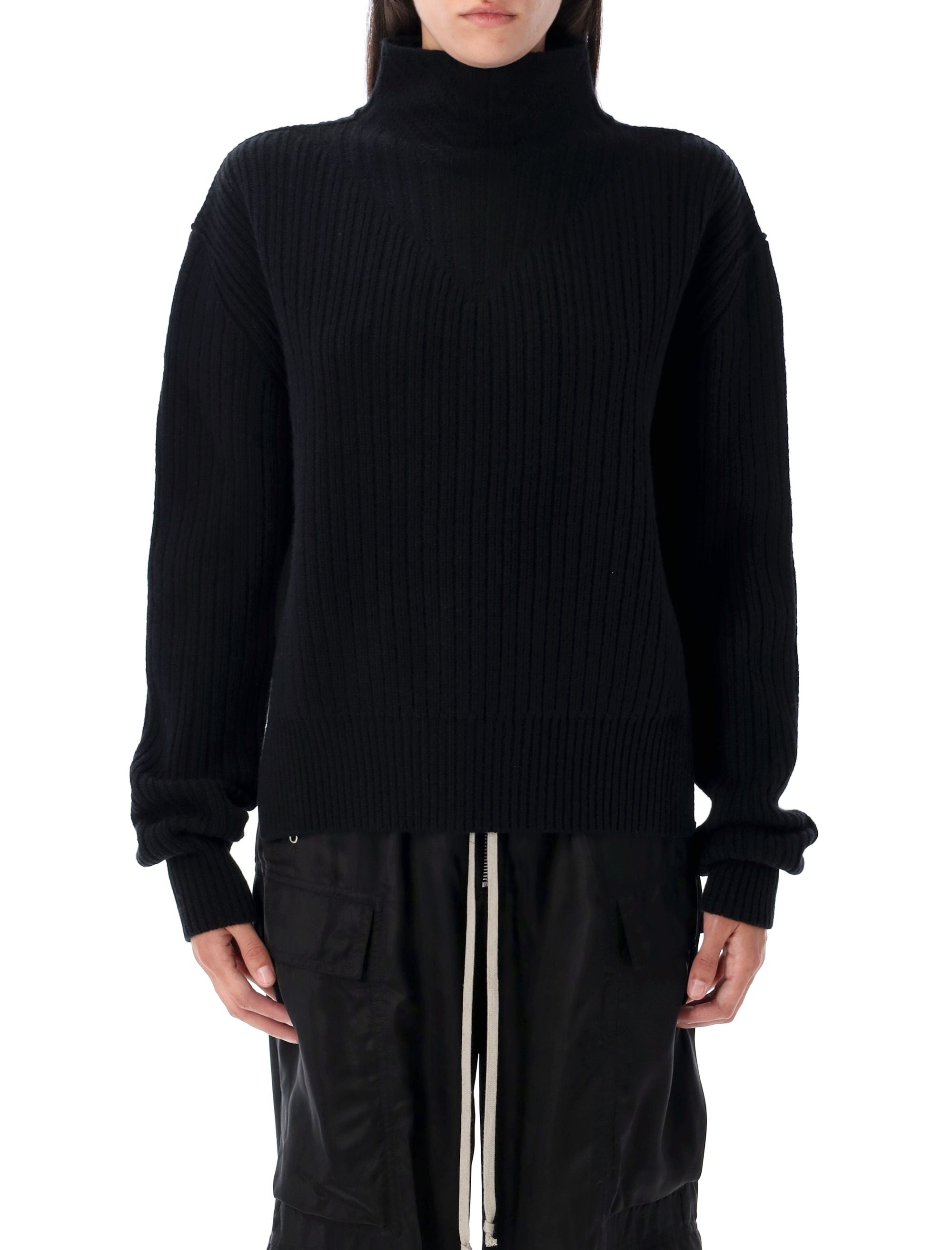 Turtleneck Ribbed Sweater