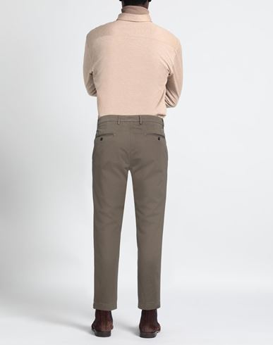 Man Pants Military green Size 40 Cotton, Elastane