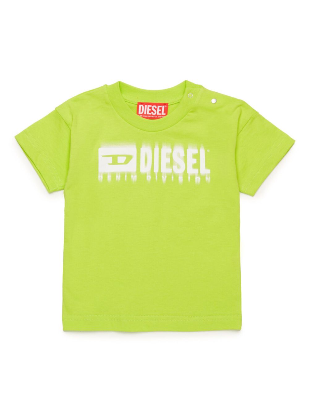 Degradé-logo cotton T-shirt - White