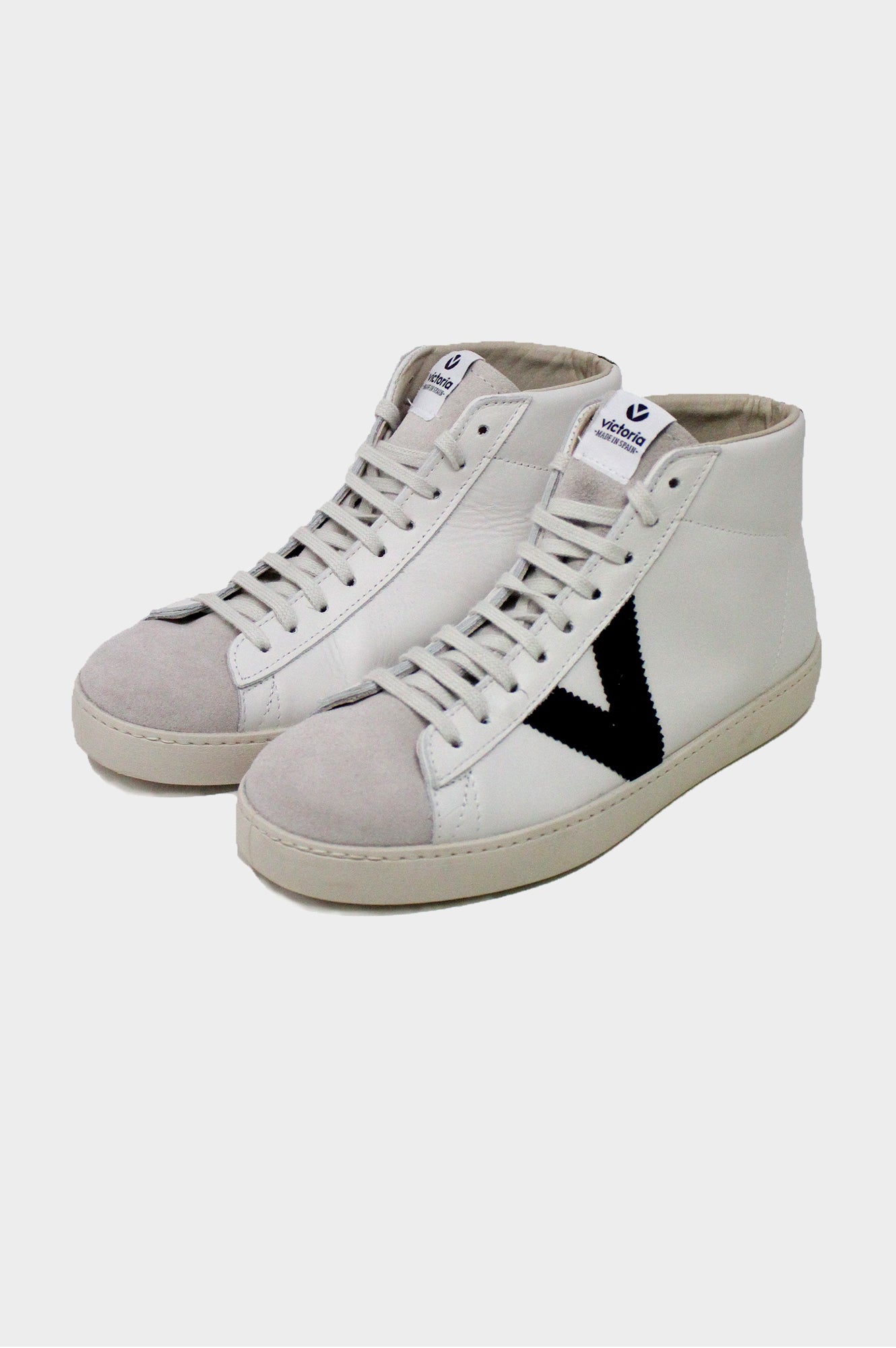 Berlin High Top Trainers | White
