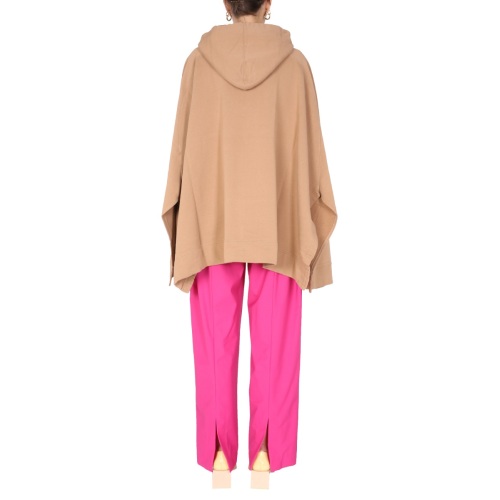 Poncho Sweatshirt With Embroidered Logo
