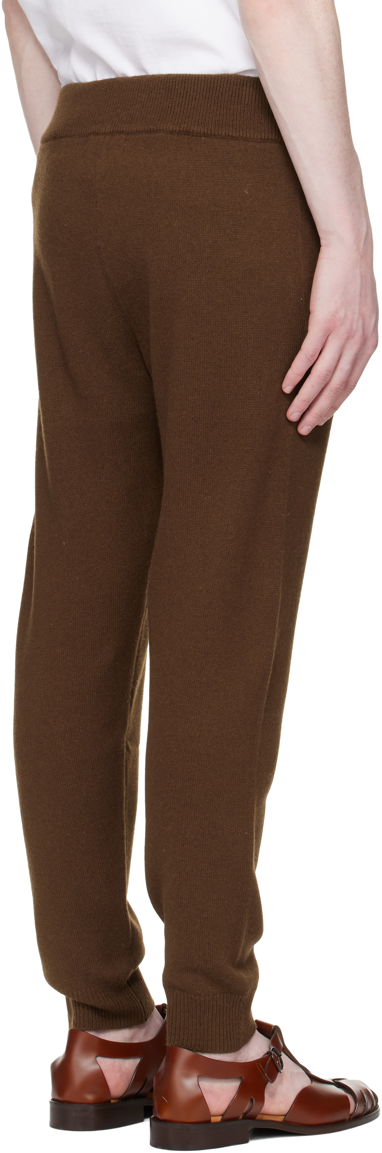 Brown Slim Knit Lounge Pants