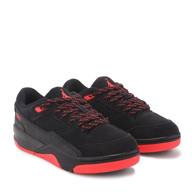 Kids' Flight Court Low Top Sneaker Big Kid Shoes (Black/Red)