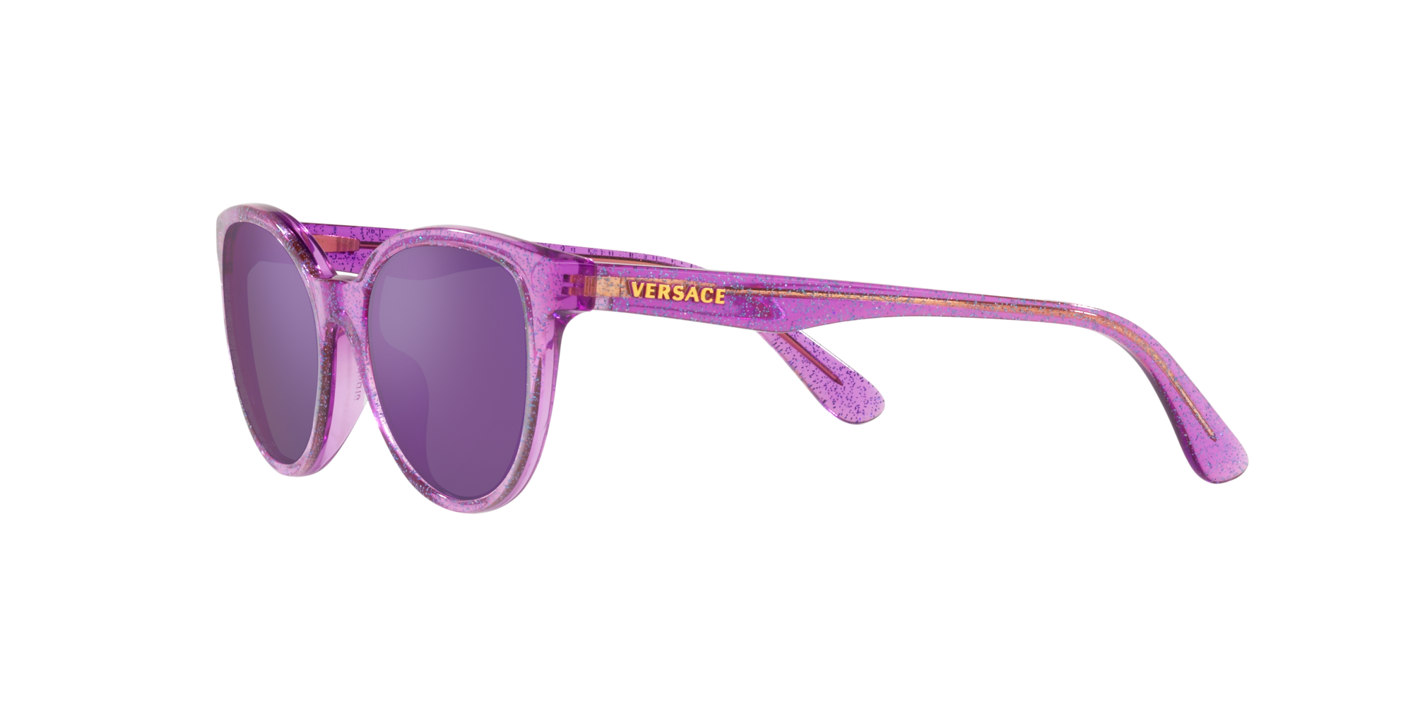 Versace Kid Versace VK4427U 53734V Sunglasses Acetate Violet Grey Pantos Mirrored Mirror