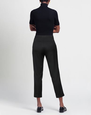 Woman Pants Black Size 10 PES, Rayon, Elastane