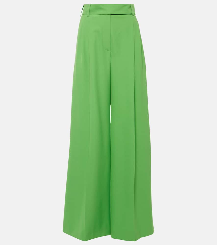 High-rise wide-leg pants