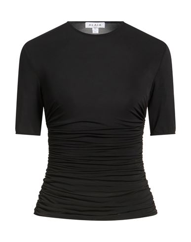 Alaïa Woman Top Black Size 6 Viscose, Elastane