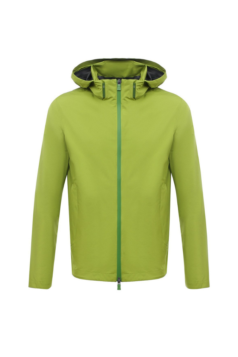 Hooded Windbreaker Jacket — Green