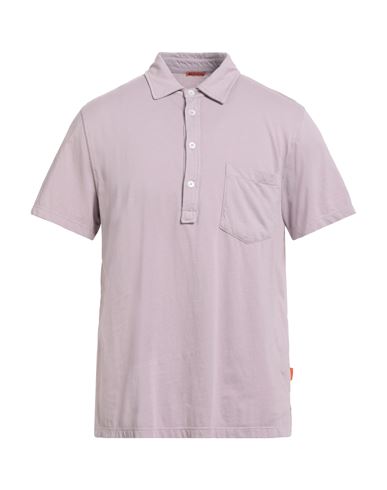 Man Polo shirt Lilac Size L Cotton