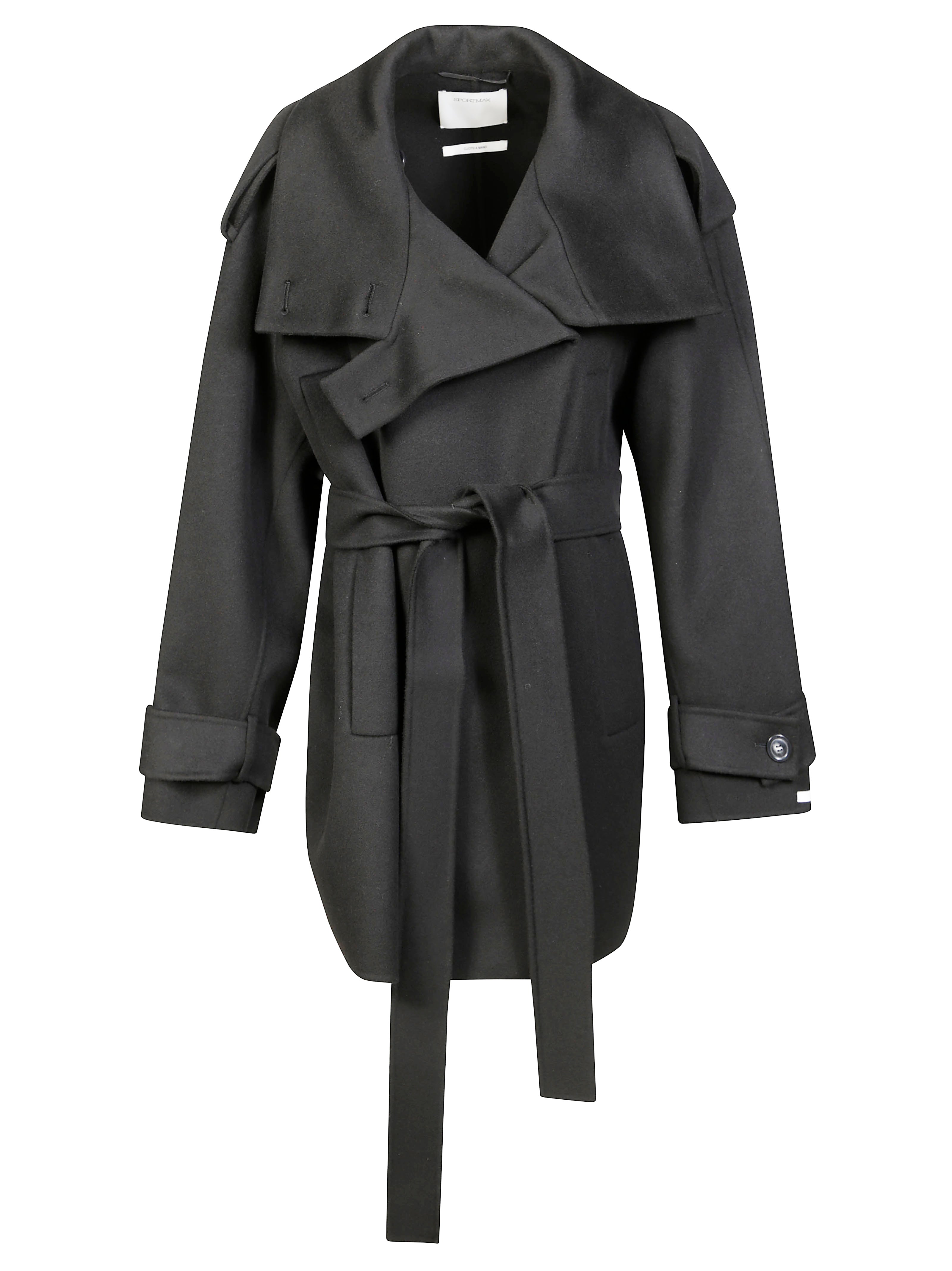 Double-Breasted Belted Coat