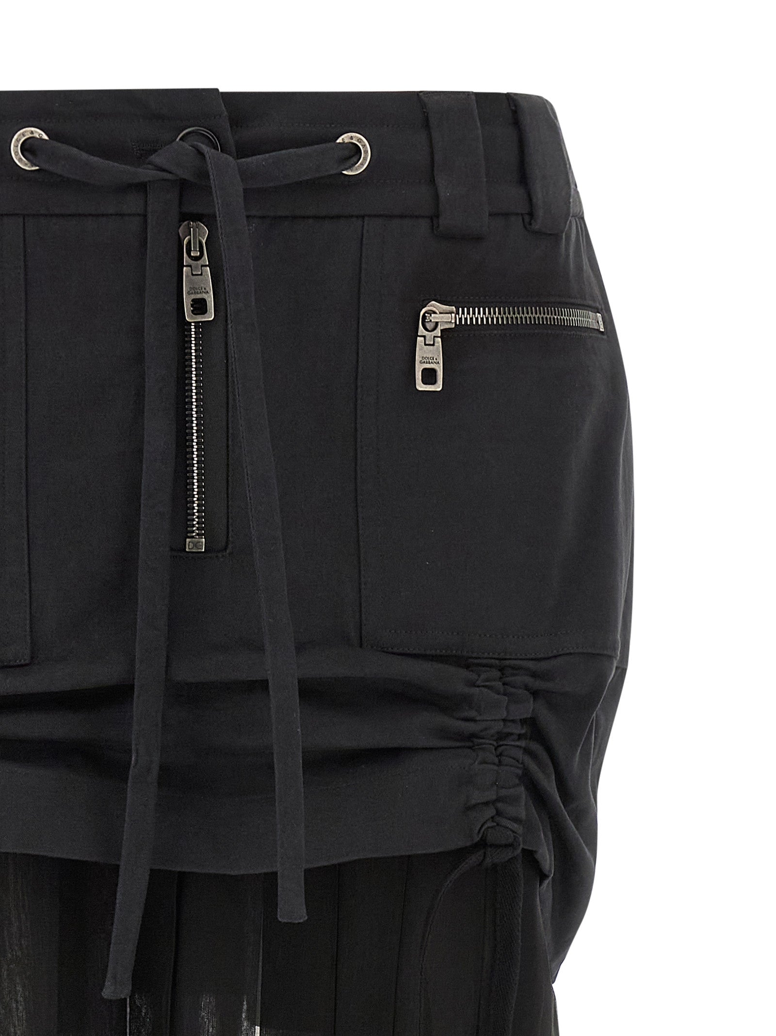 Dolce & Gabbana Midi Skirt in Black - Black. 42 also in
