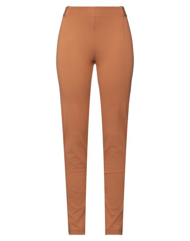 Woman Pants Camel Size 4 Viscose, Polyamide, Elastane