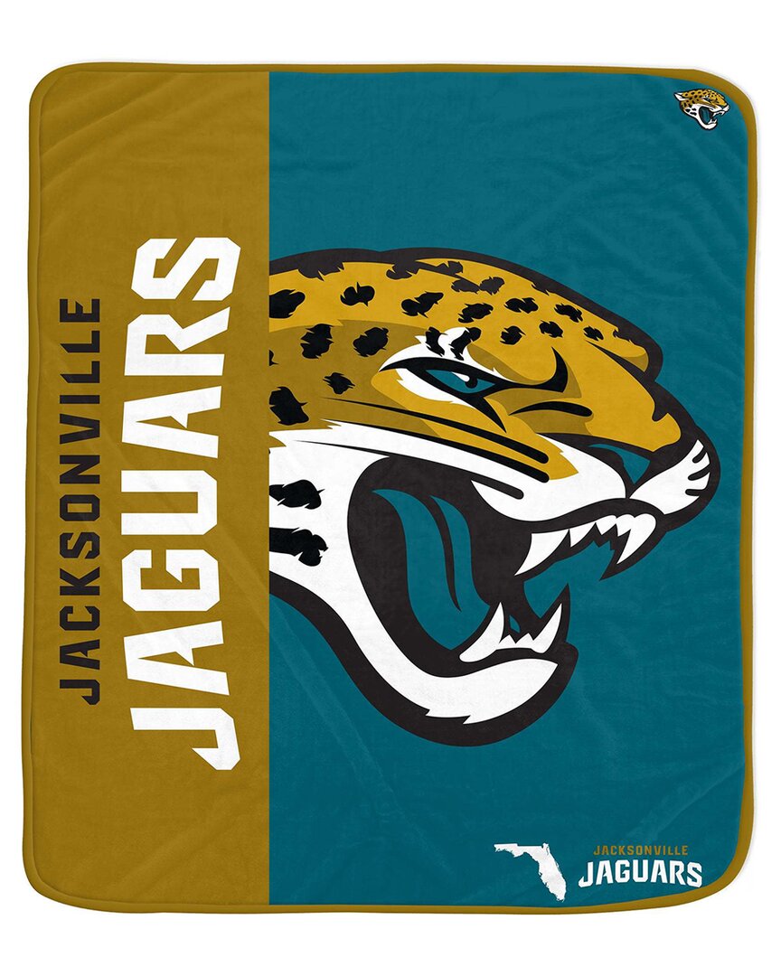 Jacksonville Jaguars Nfl Team Logo Soft Fleece Throw