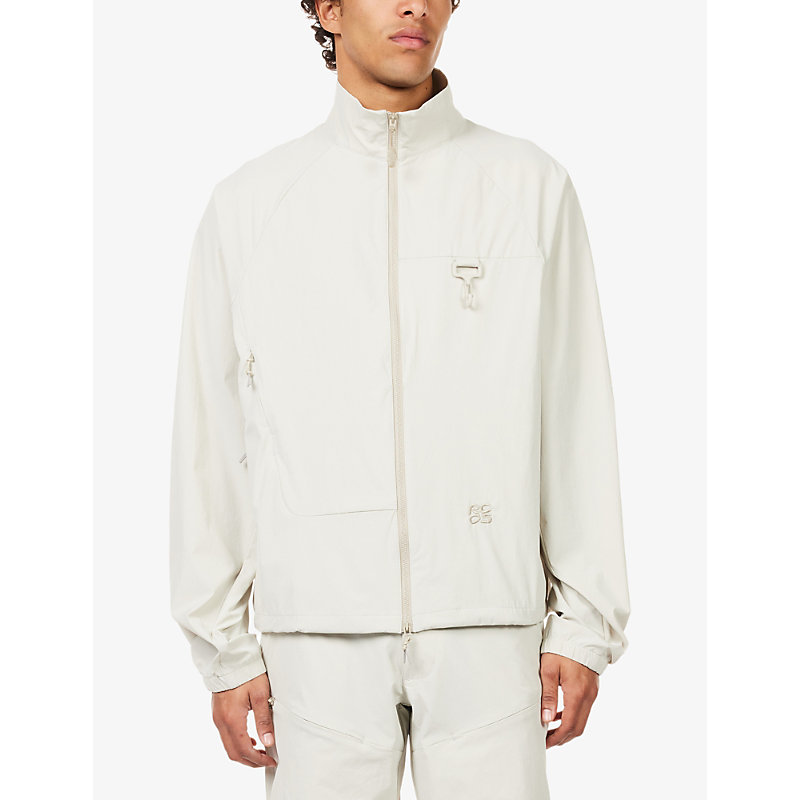 Mens Reyes Stand-Collar Soft-Shell Jacket