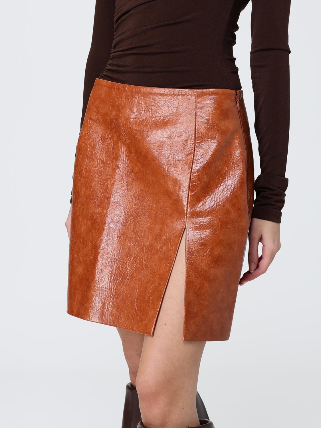 Skirt Woman color Brown