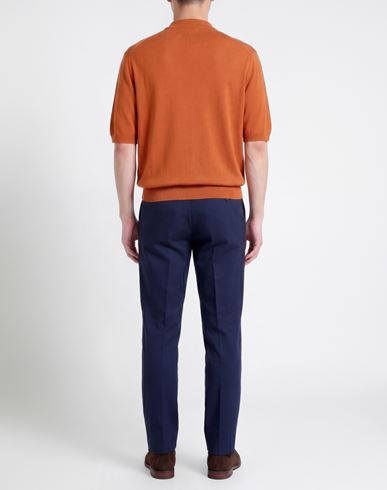 Man Sweater Orange Size 38 Cotton