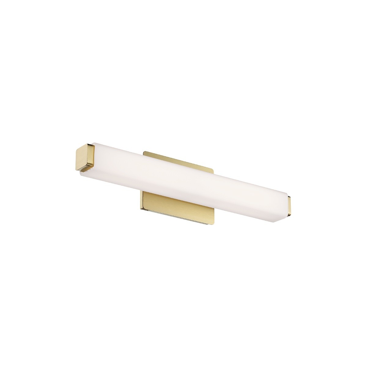 Brushed Brass LED Bathroom Vanity Light from the Vogue Collection