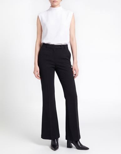 Woman Pants Black Size 6 Polyester, Elastane