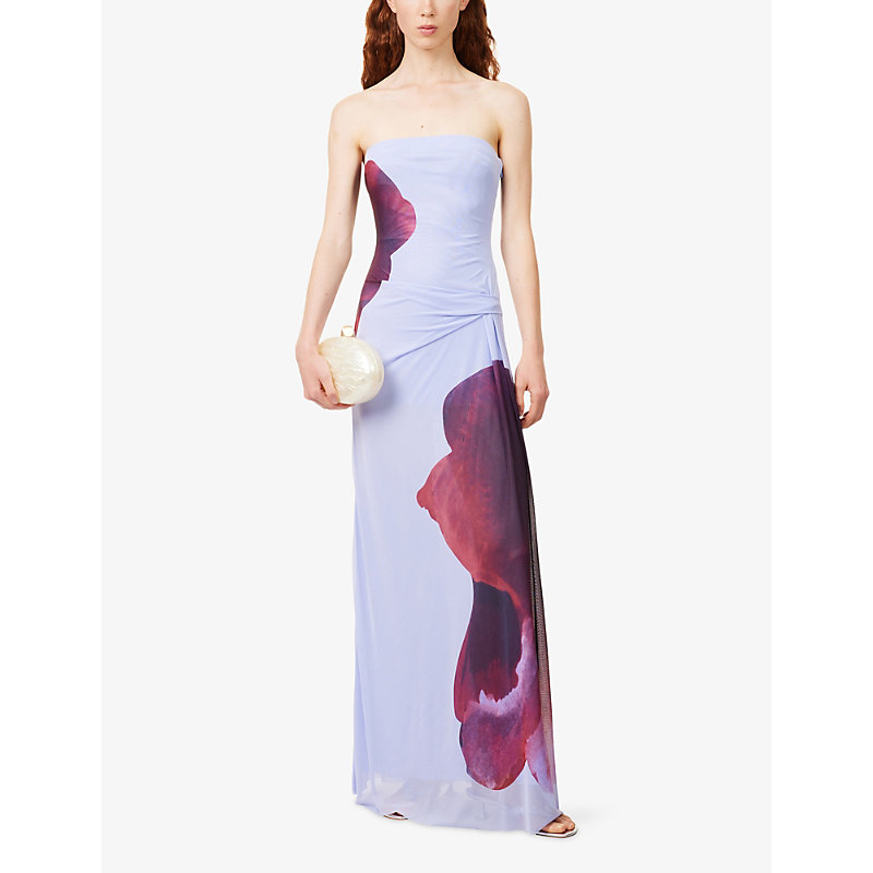 Womens Georgiana Strapless Woven Maxi Dress