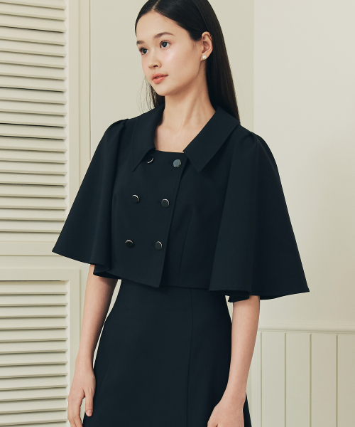 Mermaid Cape Jacket / Navy