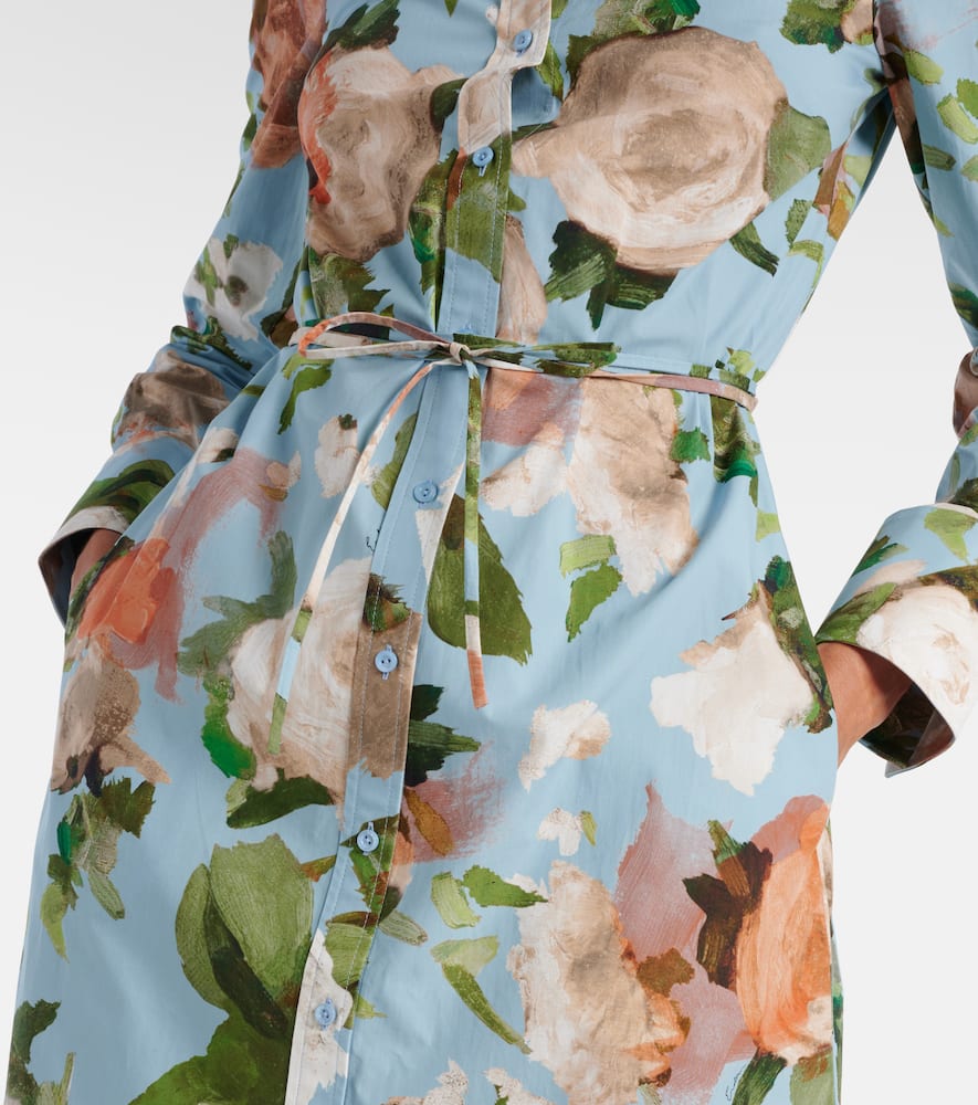 Floral shirt dress